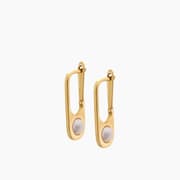 Joy Jewels Pearl Paperclip Earrings product image
