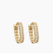 Joy Jewels Rounded Square Hoops Earrings product image