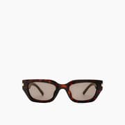 Le Specs Cubito Wide Fit Brown Uni-Sex D-Frame Sunglasses product image