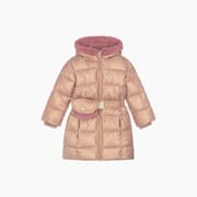 Le Chic Girls Pink Puffer Coat with Bag Belt product image