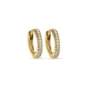 Baby Chic Fine Jewelry Mini Diamond Hoops Earrings product image