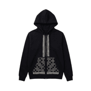 Ramz Embroidery Earrings Jaffa Tahini Embroidered Zip-Up Hoodie product image