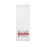 Ramz Embroidery Mediterranean White Jaffa Embroidered Cotton Scarf product image