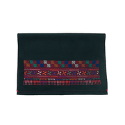 Ramz Embroidery Disc of Feathers Jaffa Embroidered Black Cashmere Scarf product image