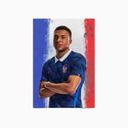 Kylian Mbappe A4 Canvas Print product image
