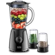 Black & Decker Blender with 2 Grinder, 400Watts, 1.5Lit, Black product image
