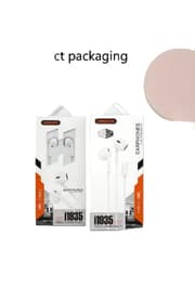 King Leen Headset Earphone, Wired, White product image