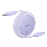 Baseus Free2Pull Mini Charging Cable USB-C to USB-C, 60Watts, 1Mm, Nebula Purple product image