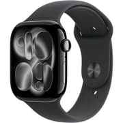 Apple Watch Series 11 GPS 42Mm, Jet Black Aluminium Case, Black Sport Band, S/M product image