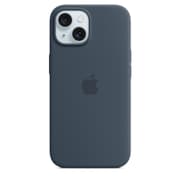 iPhone 15 Silicone Case with Mag safe, Storm Blue product image