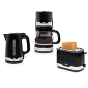 Breakfast Set Toaster In Black With A Stainless Steel Finish Jug Kettle Stainless product image