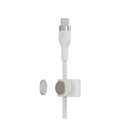 Belkin Boost Charge PRO Flex USB-C to USB-C Braided Silicone Cable, 1Mm, White product image