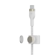 Belkin Boost Charge PRO Flex USB-C to USB-C Braided Silicone Cable, 2Mm, White product image