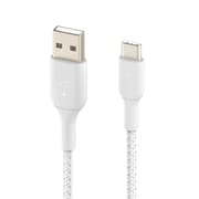 Belkin Boost Charge USB-A to USB-C Braided Cable, 2Mm, White product image