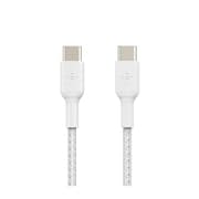 Belkin Boost Charge braided USB-C to USB-C, 2M, 2Pack, White product image