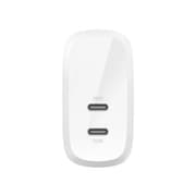 Belkin Wall Charger Boost Charge Dual, 30Watts, USB-C PD, 60Watts, White product image