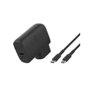 Belkin Wall Charger Hybrid AC & Power Bank, 5000Mah, 45Watts, Black product image