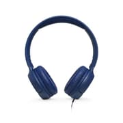 JBL Tune 500 Wired On-Ear Headphones, Blue product image