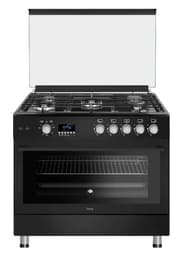 Ferre Gas Oven Full Safety, Digital Timer, 2Fan, 90*60 Cm, 2Turbo, 3Normal Burners, Black product image