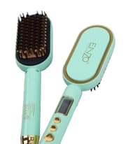 Enzo Hair Straightener Brush, 200Watts, Green product image