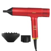 Enzo Hair Dryer & Curler, 2Speeds, 3Temperatures, Red product image