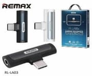 Remax Type-C Or iPhone Lighting Charger Converter To 3.5Mm, Black product image