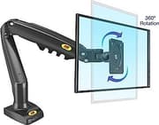 North Bayou Monitor Desk Mount Stand Full Motion Swivel Monitor Arm With Gas Spring For 17 product image