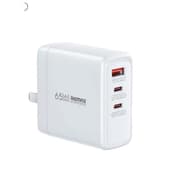 REMAX Wall Fast Charger Toad (2C1A), 65Watts, 2Type-C + 1Pd, White product image