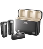 Remax Wireless Microphone 2 in 1 Plug & play, Auto Connect, video shooting & live stream product image