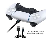 PMW USB-A to USB-C Charging Cable for Sony PS5 Controller, 1.5M, Black product image