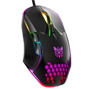 Onikuma Gaming Mouse 6400 DPI, LED Backlit USB Optical Ergonomic, Black product image