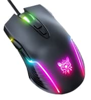 Onikuma USB Gaming Mouse, RGB LED Wired E-Sports Mouse, Black product image