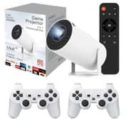 SMART Mini Game Video Projector 4K/HD/3D, Supported WiFi 6, Bluetooth 5.4, Android 11, Lamp product image