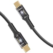 Promate Ultra Fast Charger Cable, Type-C to Type-C, 2Mm, 100Watts, Black product image