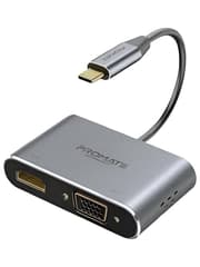 Promate Mediahub-C2 Usb-C To VGA & HDMI Adapter MacBook Pro/Air iPad product image