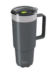 Goui Tumbler Stainless Steel Cup with Handle, Grey product image