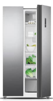 Metalux Side by Side Fridge A++, No Frost, 442Lit, Stainless Steel product image
