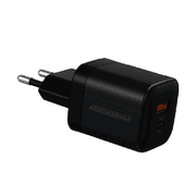 Rockrose Wall Charger Eclips GII, 20W PD & QC 3.0, 2Port, Black product image