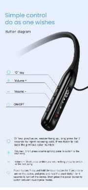 Totu Earphones Magnetic Bluetooth Sports, Black product image