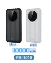 Totu Power Bank with Cord Stand, 10000Mah, Black/White product image