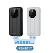 Totu Power Bank with Cord Stand, 20000Mah, Black/White product image
