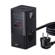 Baseus Power Combo Tower Power Strip 2C, 100Watts, 1.5M, Cluster Black product image