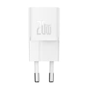 Baseus Wall Fast Charger Mini, 20Watts, Moon White product image
