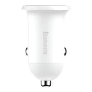 Baseus Grain Pro Dual USB Car Charger 4.8A — White (CCALLP-02) product image