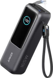 Anker Power Bank, 25000Mah & 16Watts, Built-In USB-C and Retractable Cable, Black product image