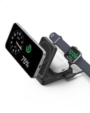 Anker MagGo Wireless Charging Station, 15Watts & Foldable 3-in-1, bundle Cable and charger, Black product image