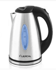 Lexical Electric Kettle, 1.7Lit, 2200Watts, Stainless Steel product image