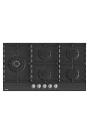 Gorenje 90cm Built-in Gas Hob with 5 Burners Wok Burner Cast Iron ProGrids Black - GW951MB product image