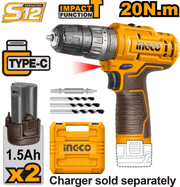 دريل شحن 12V شاكوش انكو- INGCO product image