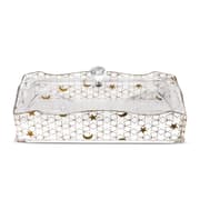 علبة أدوات مائدة أكريليك من Al-Hoora - شفاف وذهبي product image